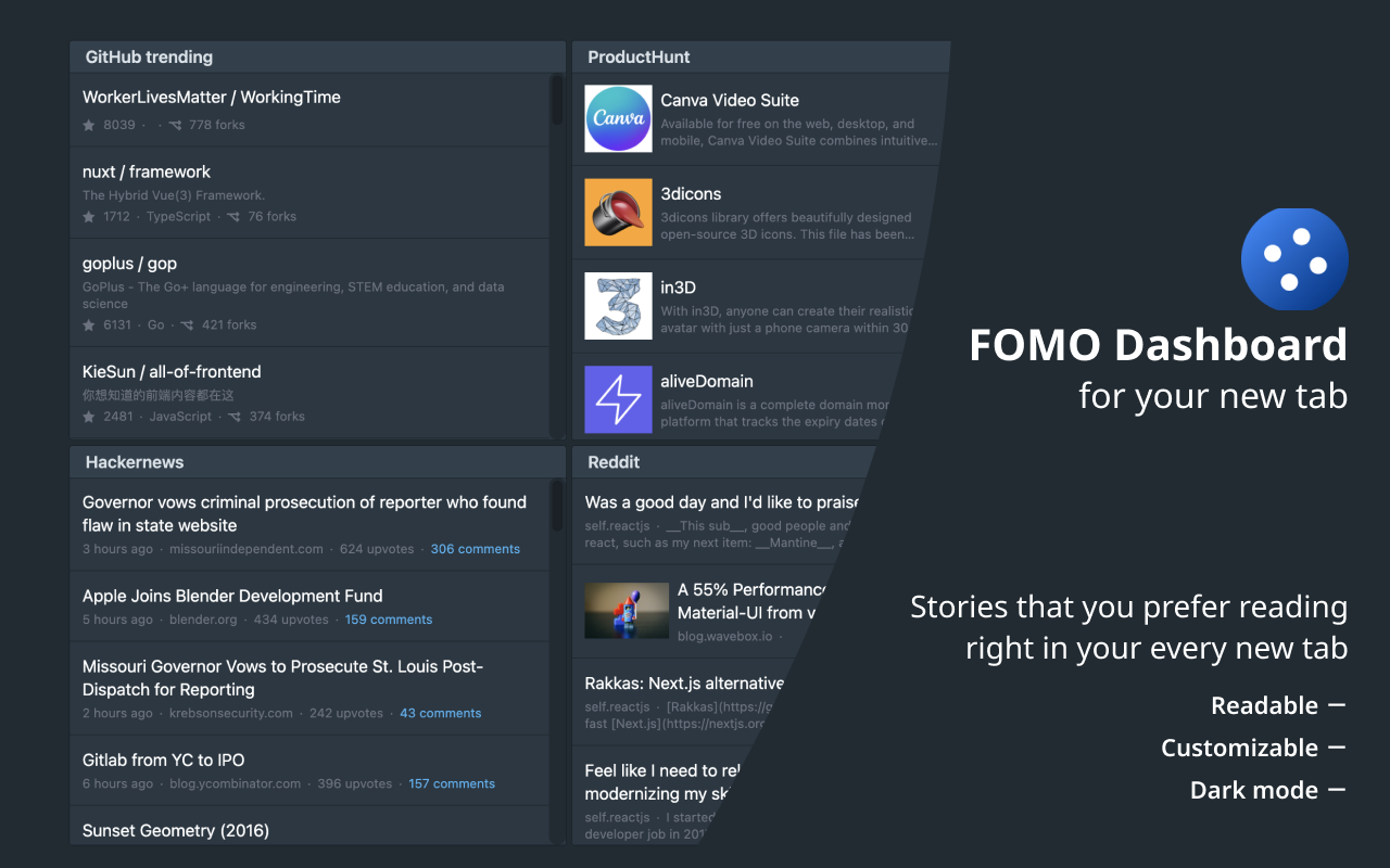 FOMO extension